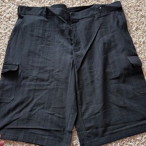 Men's Black Cargo Shorts